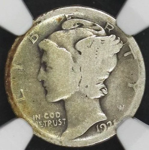 1921 D MERCURY DIME NGC AG 3 PROBLEM FREE NATURAL SURFACES WITH A PLEASING