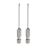 "2 StüCk PH0 Kreuzschlitz-Bit FüR Schraubendreher 1/4\" Sechskantschaft 6,6 Cm"