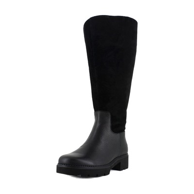 Vionic Fallbrook Wide Calf Women's Boots Black Leather Size 5 W