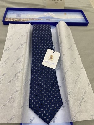 Herren Krawatte Seide 100% mit 8 cm breiter Schaufel 