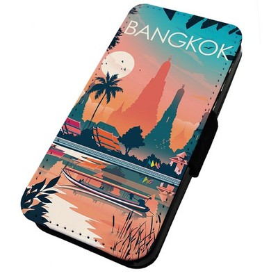 Bedruckte Klapp Handyhülle iPhone, Samsung & Huawei Urlaubsstädte Bangkok