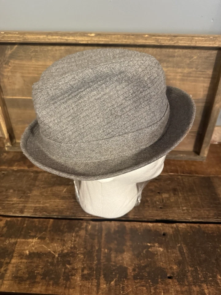Шерстяная шляпа-федора Dobbs Fifth Avenue с серой тонкой подкладкой размер 7 1/4 винтажная - Изображение 4 из 4