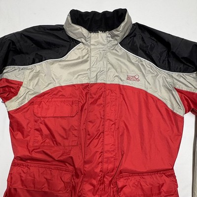 Tour Master Sentinel Red Mens Rainsuit Motorcycle Jacket Waterproof Size L READ
