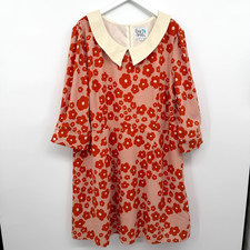 Modcloth Bea & Dot Dress Size 3X Stretch 3/4 Sleeve Mod 60s Inspired Twee Retro