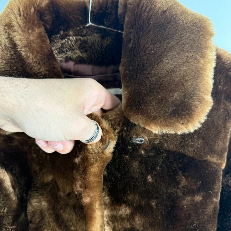 vintage royal castor british 1960s fur teddy coat brown medium image 5