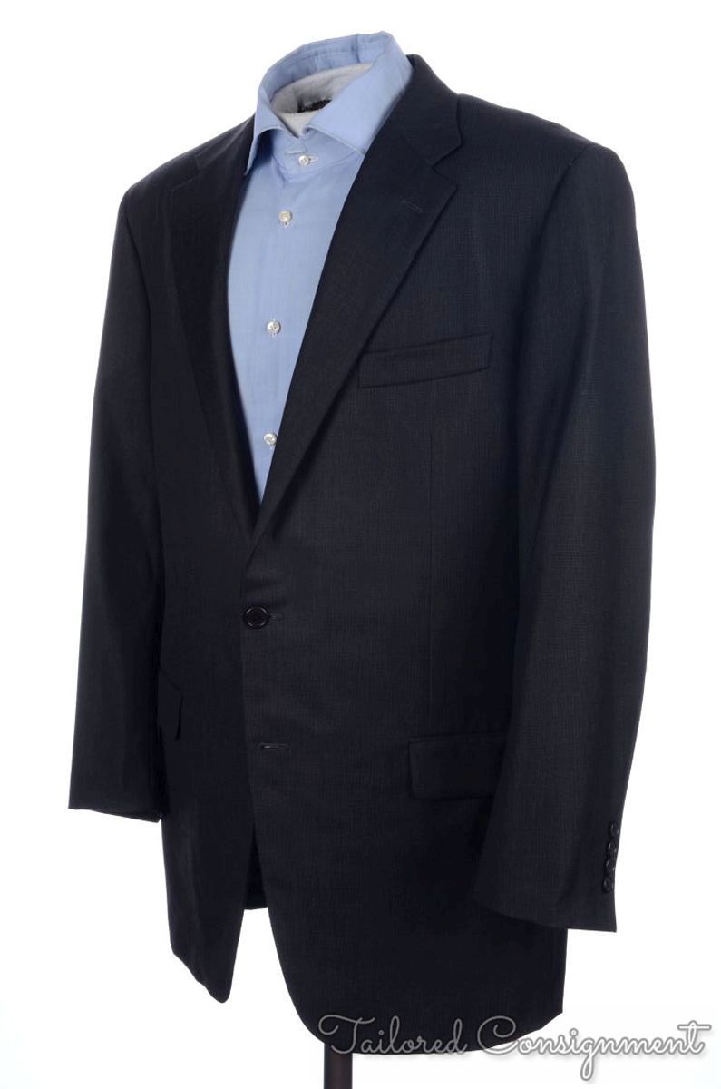 HICKEY FREEMAN Current Solid Gray Worsted Wool Bl… - image 1