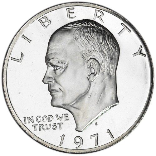 1971 S $1 40% Silver Proof Eisenhower Dollar - Picture 2 of 4