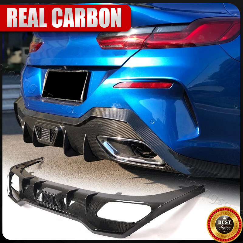 For BMW 8 Series G16 M850i M-Sport 2018-23 Real Carbon Rear Bumper ...