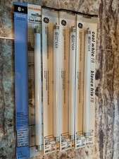 Lot of 4 - NEW - Fluorescent Light Bulbs - 3 - GE Cool White, 1 - Sylvania - 12"