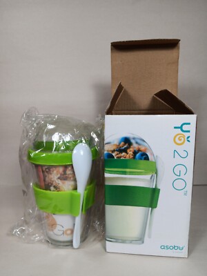Asobu - YO2GO Yogurt Container - Lunchbox Travel Accessory - Green
