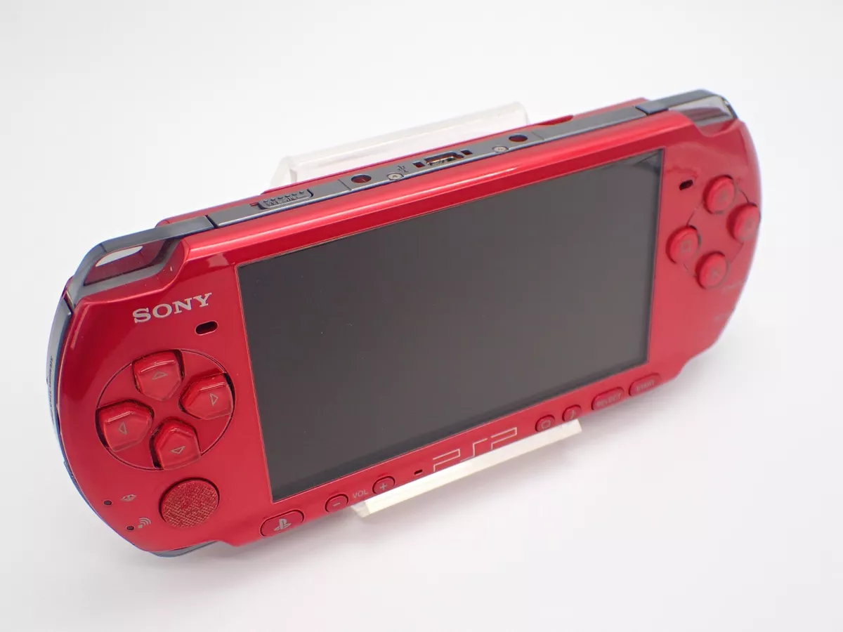 Sony PSP-3000 Red Console 3000 PlayStation Portable w/ Charger +Battery  Japan