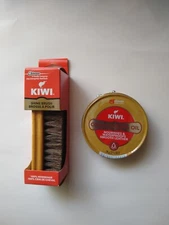 KIWI Shoe Conditioning Oil For Shoes and boots & Horsehair Shoe Brush