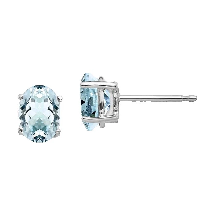 Pendientes de Moda Blanco aguamarina Aquamarine