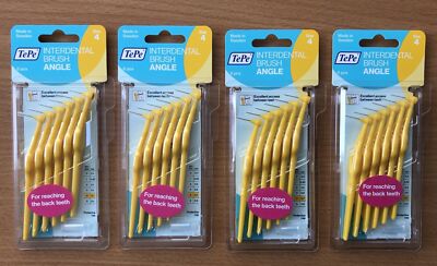 Interdental Tipe Winkelbürsten Größe 4 gelb x 4 Packungen