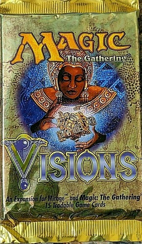 3 MTG: VISIONS Sealed Booster Packs from Box - Magic, Mirage Block, English, new