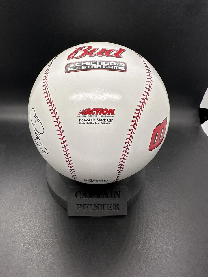 2003 Action Dale Earnhardt Jr. Budweiser MLB All Star Game 1/64 в жестяной мяч - Изображение 2 из 3