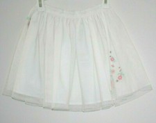 Carter's Girls Embroidered Skirt White Size 6/6X