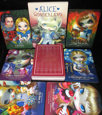 SEALED NEW! ALICE THE WONDERLAND ORACLE CARDS & BOOK WHIMSICAL & DELIGHTFUL