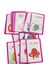 Bazic 548 Alphabet Flashcard Encourages Learning 35 Learning Cards Ages 3+