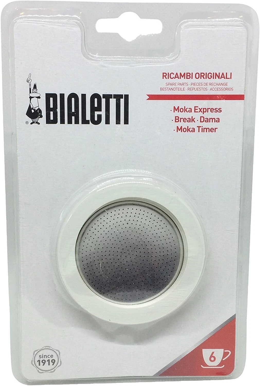 Bialetti Stainless Steel White Coffee, Tea & Espresso Parts