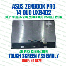 Asus Zenbook Pro 14 Duo 14.5" OLED UX8402 Display Touch Screen Assembly