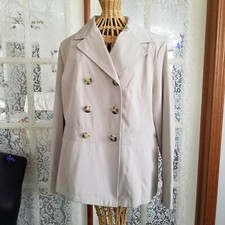 Macy's Khaki Jacket Xl Outerwear Short Length Car Coat Nwt Esprit