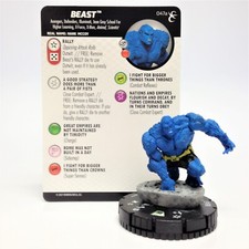 Heroclix X-Men: Rise and Fall set Beast 047a Rare figure w/card 