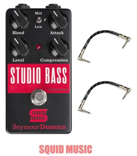 Seymour Duncan Studio Bass Compressor Sustainer 2 Fender Guitar Patch Cables