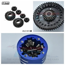 GPM Mid Carbon Steel Front/Rear/Mid Diff Gear Set for TRAXXAS 1/8 4WD SLEDGE RC