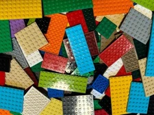 LEGO Bulk Lot Plates Flat 4x4 4x6 4x8 6x6 6x12 16x16 Baseplates 25 Pieces Parts