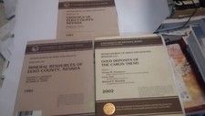 university nevada reno gold mining & geography books lot of 3 ELKO AREA