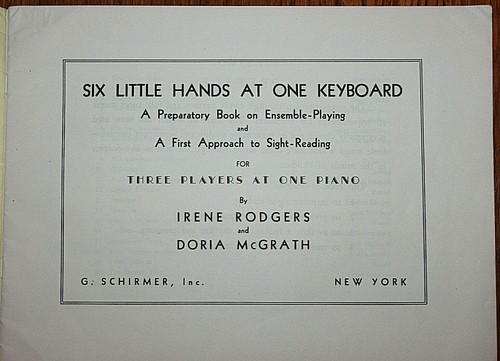 RARE Vintage Six Little Hands at One Keyboard Children's Piano Book, 1941 - Picture 4 of 9