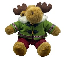 Dan Dee Collector's Choice 14  Christmas Brown Moose Eskimo Plush Stuffed Animal