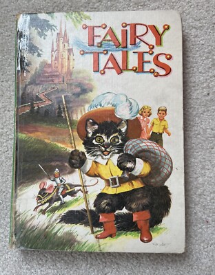VINTAGE 1950 FAIRY TALES HC BOOK WHITMAN PUBLISHING CO. USA FIRST EDITION ILLUST