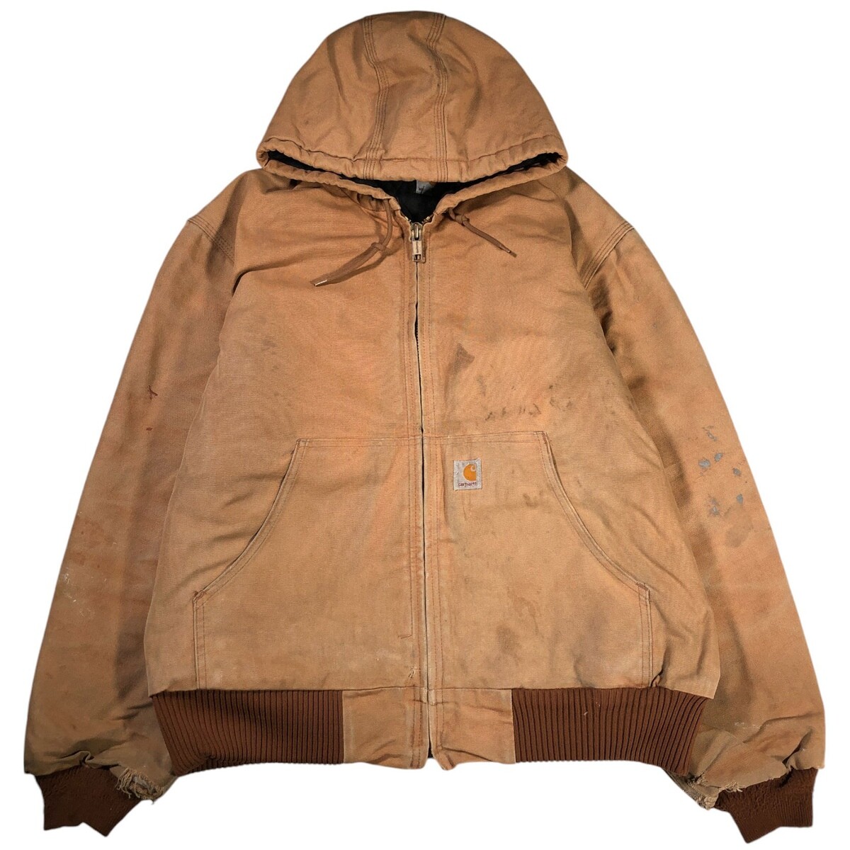 Carhartt Active Jacket Duck Full Zip Parka Made in USA Men