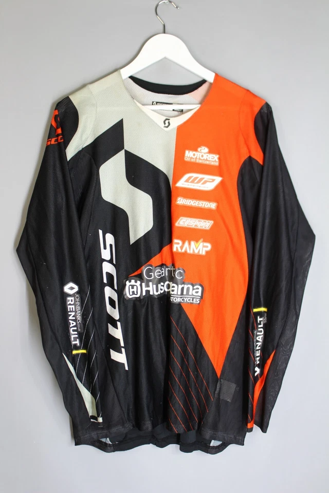 ELLIOTT BANKS-BROWNE MOTOCROSS JERSEY SHIRT LONG SLEEVE SIGNED #44 SIZE S SCOTT - Image 2 of 4