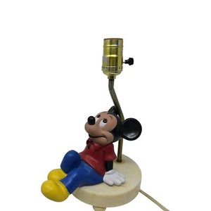 Vintage Walt Disney Production 1960s Mickey Mouse Lamp 3 Way Switch Tested Works
