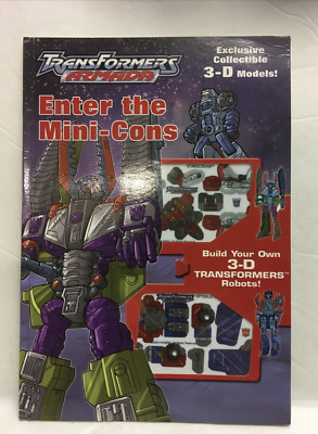Transformers Armada Enter the Mini Cons  book   (b19) readers Digest Unpunched