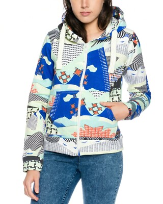 Damen Übergangsjacke Mantel Jacke Hoodie Kapuze Fleece Sweatjack Reißverschluss