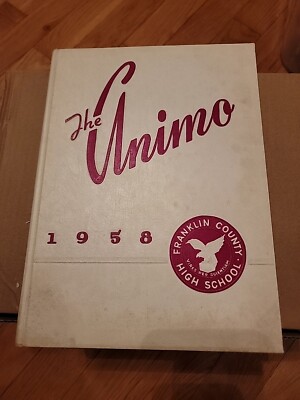 Yearbook 1958 Franklin County  The Animo