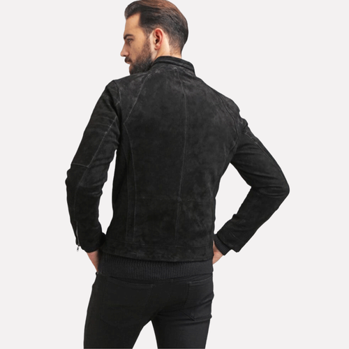 Chaqueta de Cuero de Carreras Cuero Negro Chaqueta de Motocicleta Chaqueta de Cuero de Motocicleta - Imagen 3 de 7