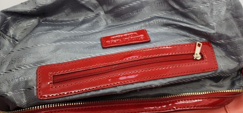 Bolso de Mano Vintage Vera Wang Melocotón Parte Inferior Acanalada Holgado Hombro Salmón - Imagen 14 de 18