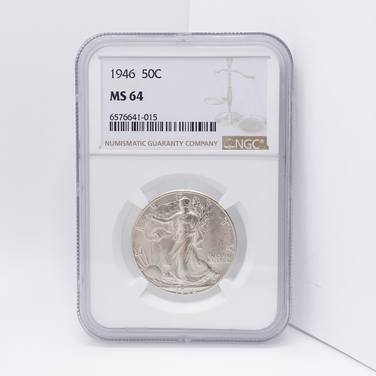 1946 Liberty Walking Silver Half Dollar - NGC MS 64 | eBay