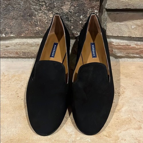 Margaux Black Suede Classic Loafers - Picture 3 of 10