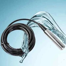 Water Level Transmitter 0-5m Liquid Sensor Submersible 4-20mA Transducer 0-10V