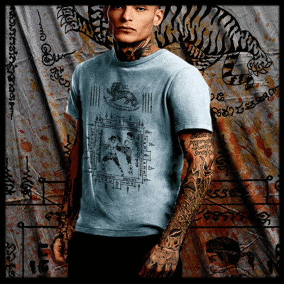 Muay Thai T-shirt Thai boxing Sak Yant Tattoo Thai Boxer Thailand Tiger tee