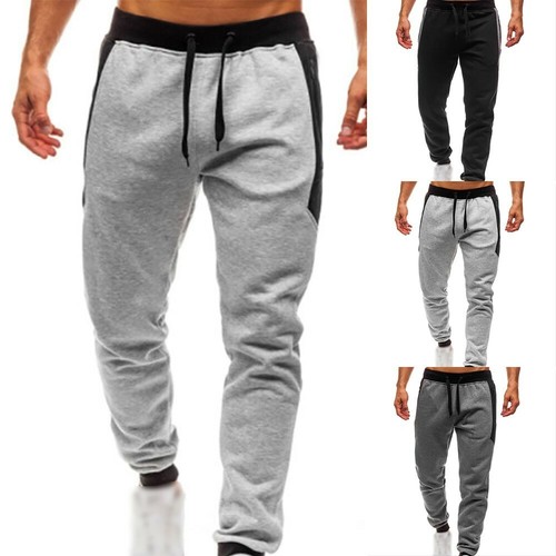 Uomo Sports-Pants Slim Elasticità Tether Larga Pantaloni Tuta Casual Gym  Nuovo | eBay
