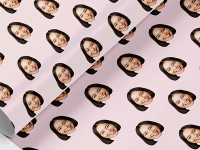 Personalisiertes Foto Geschenkpapier, Geschenkpapier, jedes Bild, jeder Name
