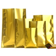 Bolsas de alimentos con tapa abierta bolsa de bolsita sellable térmicamente embalaje de grado alimenticio papel de aluminio