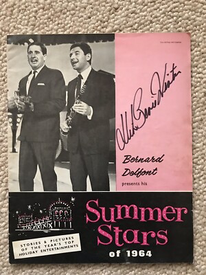 Seltener 1964 Summer Stars Prospekt Mike Bernie Winter Autogramm